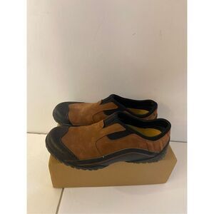 Clarks size 8 waterproof loafers brown #37713